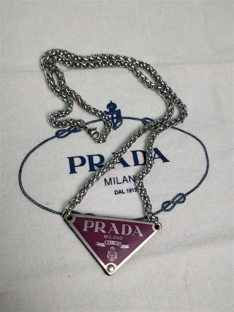 prada necklace etsy.